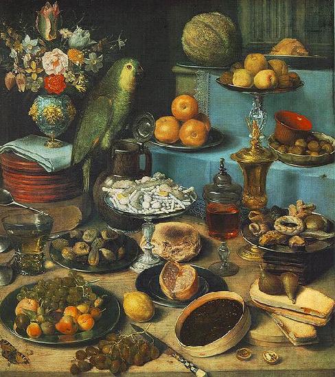 Georg Flegel Still-life with Parrot oil painting image